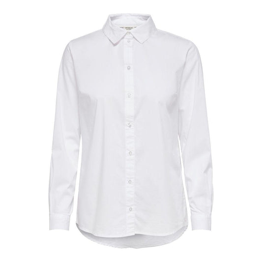 Jacqueline De Yong White Cotton Shirt