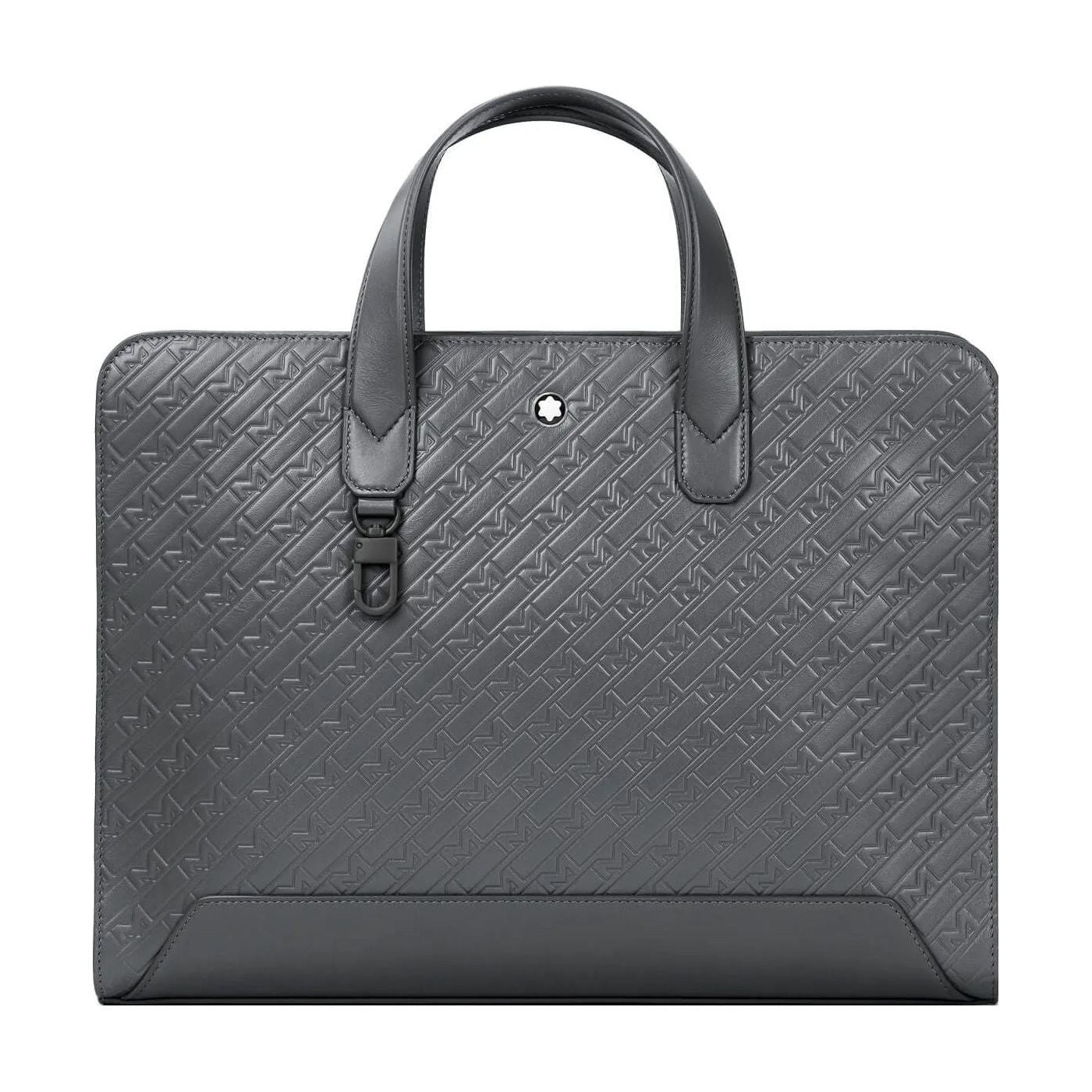 Front view with bag zipped and handles upright.