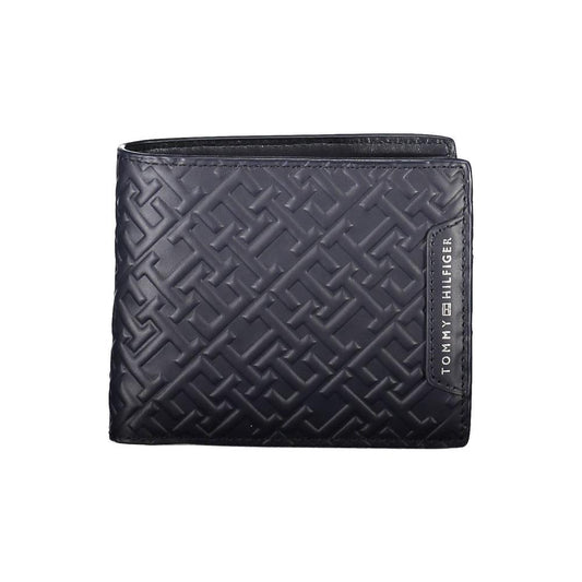 Tommy Hilfiger Blue Leather Men Wallet