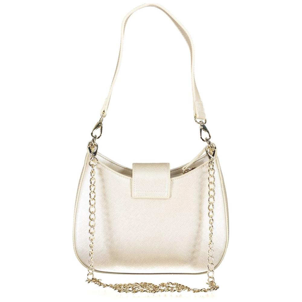 Front view with bag zipped and handles upright.