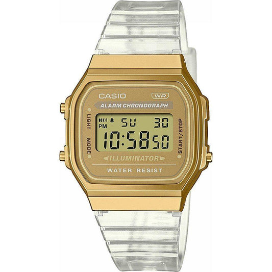 CASIO Mod. VINTAGE COLLECTION - TRANSPARENT BAND - Gold WATCHES CASIO Dark Khaki