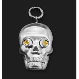 AMBROSINI JEWELS - CIONDOLO ARGENTO 925° teschio finitura bianca PENDANT